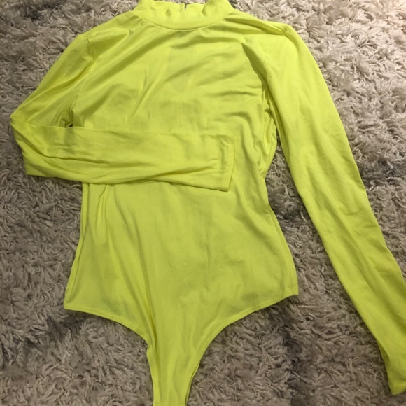 Mendocino Tops - Neon Yellow Bodysuit